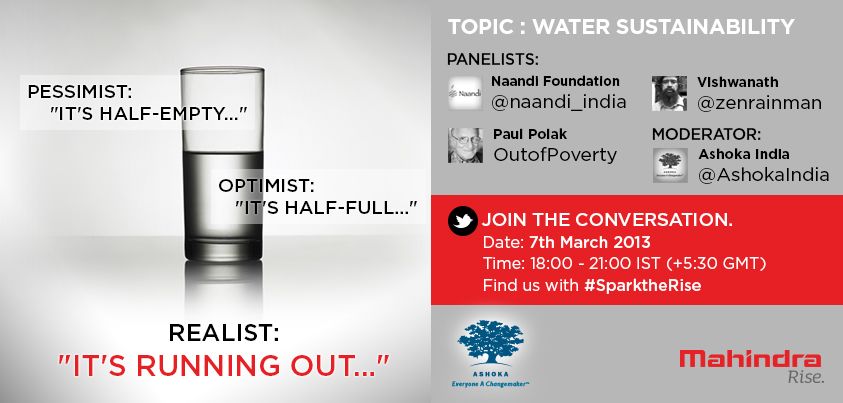 Join The #SparkTheRise Twitter Conference On ‘Water Sustainability– A Key To Our Future’