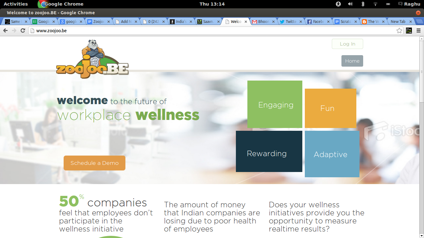 Unhealthy employees in your company? Try Zoojoo.be