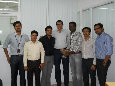 Shoaib Ahmed with the Foradian Team