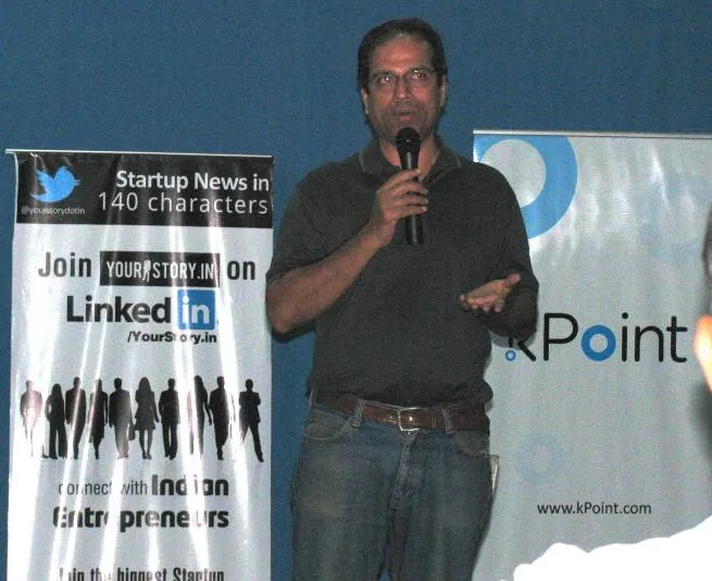 Shridhar Shukla, co-founder GS Labs talks to participants of Pune meetup