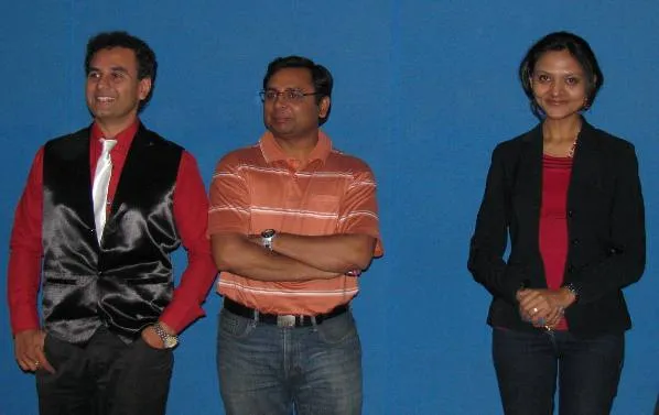 Swapnil, Sarang & Nabomita - Acting VCs for the mock pitch