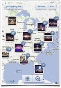 Instagram allows you to see locations where photos were taken - another use case of LBS