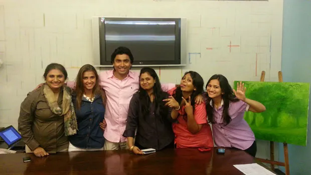 Our First Office Team in Board Room