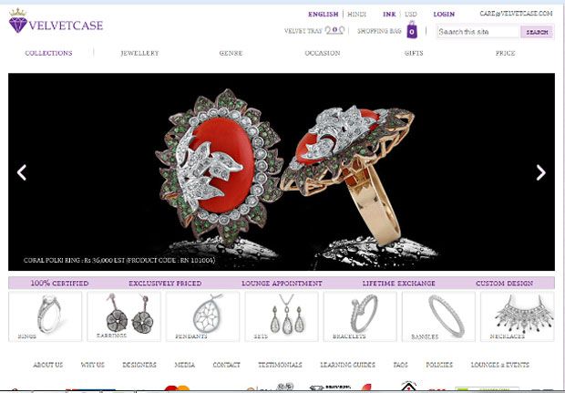 Velvetcase, a jewellery store selling made-to-order ornaments
