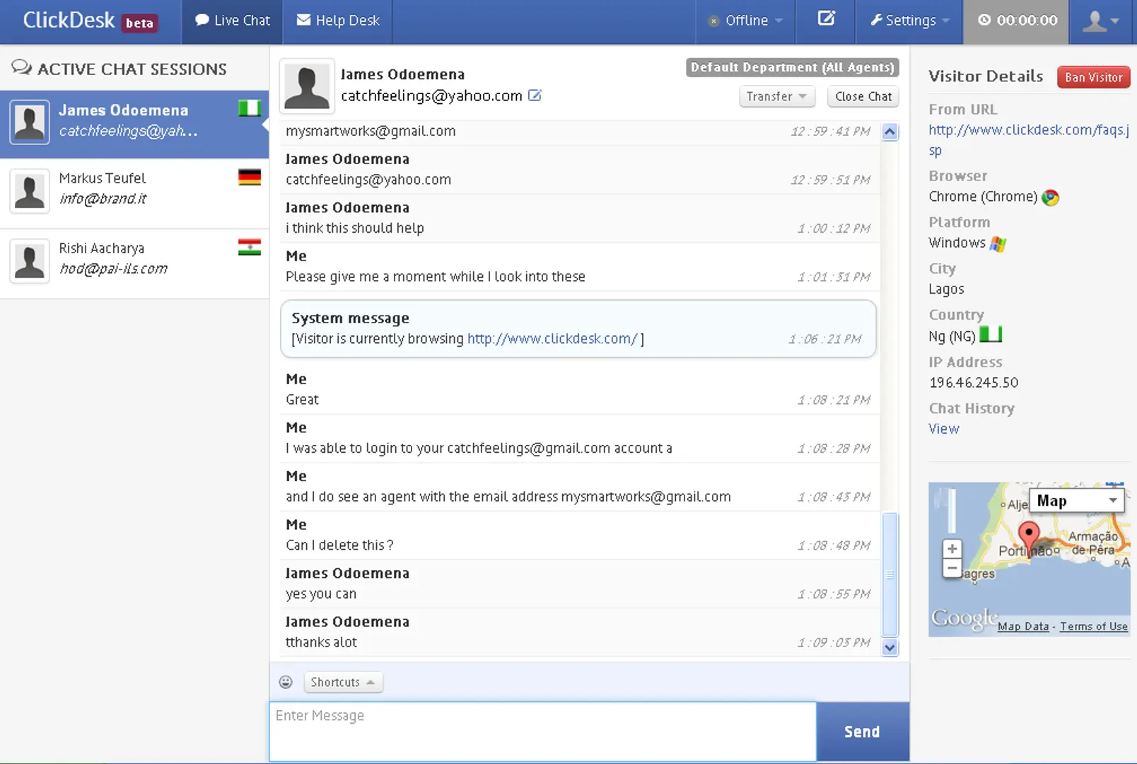 Clickdesk launches new version of their live customer engagement tool; adds new admin dashboard & web panel