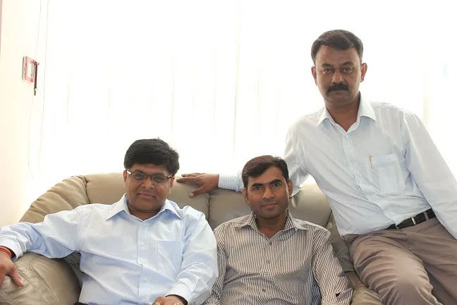 (L to R) Sreekanth Moni, Umakanta Patra and  P V Mohanram