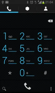 Very similar to the stock dialer