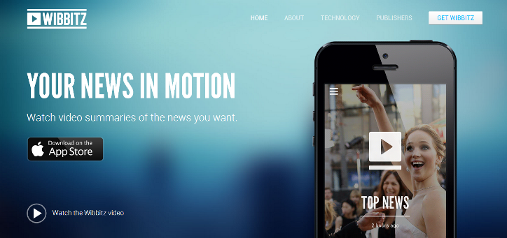 Israeli startup WIBBITZ launches a Text-To-Video News App for iOS
