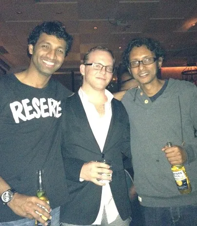 (L to R) Firoz Khan (Co-founder GCI)  Cory York, Indrajit Chowdhury (co-founders, PowerStores)