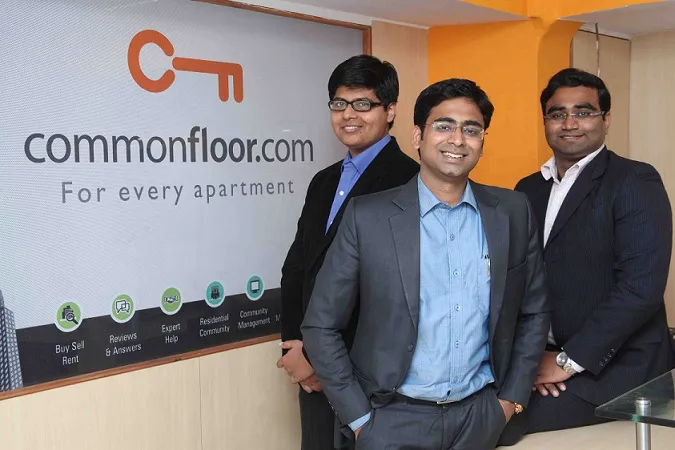 (L-R) Lalit Mangal, Sumit Jain, Vikas Malpani - Founders, CommonFloor - small