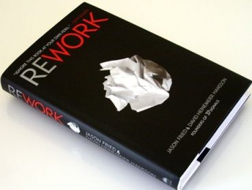Five points, someone with Jason Fried & David Heinemeier Hansson, authors of ‘Rework’