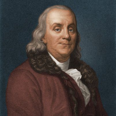 Five points someone, with Benjamin Franklin