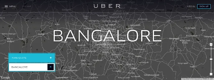 Uber enters India bangalore