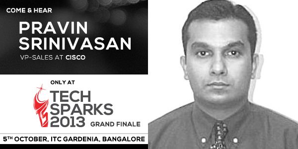 [TechSparks Speakers] Pravin Srinivasan will be talking sales from the corporate side
