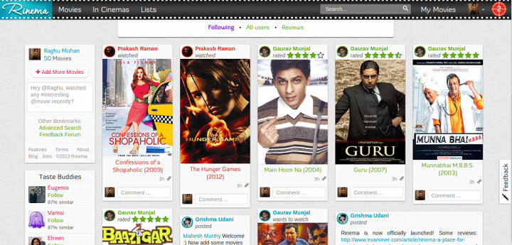 Grishma Udani is building a Goodreads for movies with Rinema