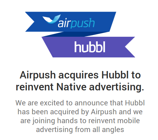 Airpush acquires Hubbl for $15 million, here's the inside story