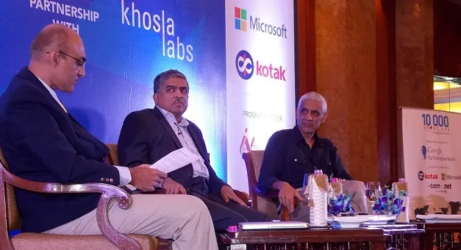 Nandan Nilekani and Vinod Khosla