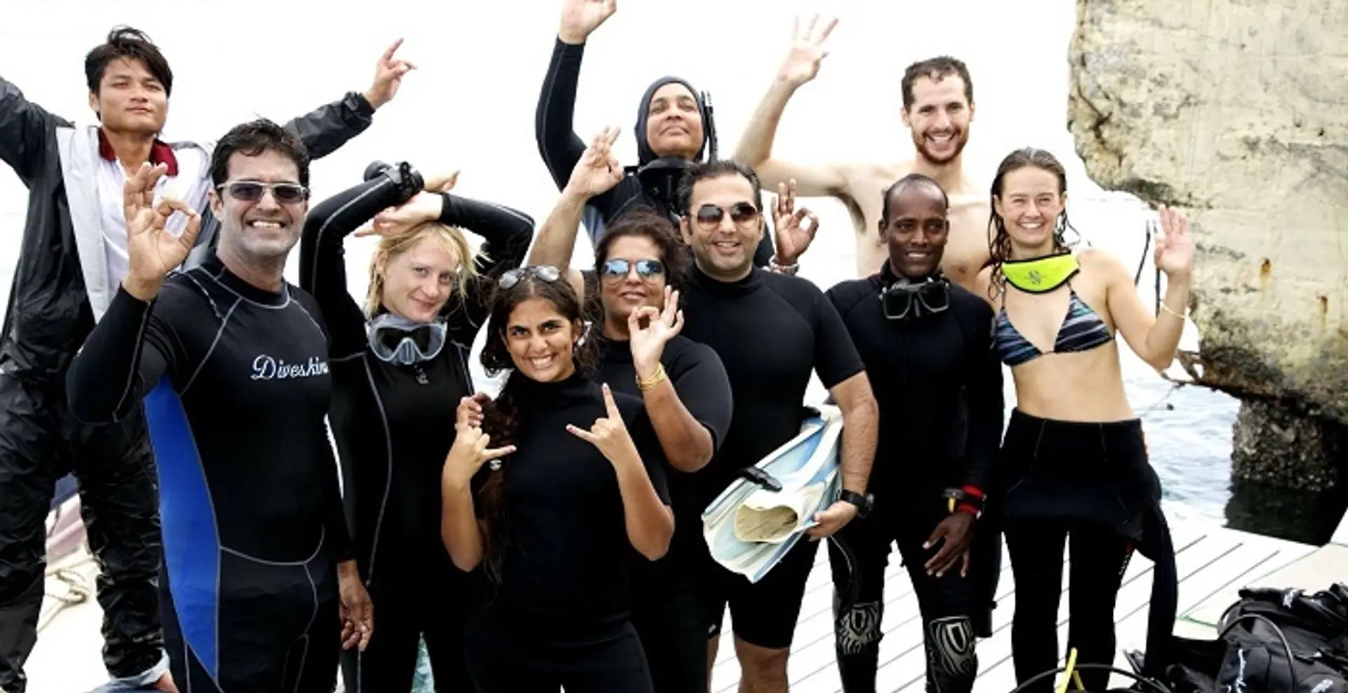 Sunil Bakshi taking a deep dive with Infiniti live-aboard