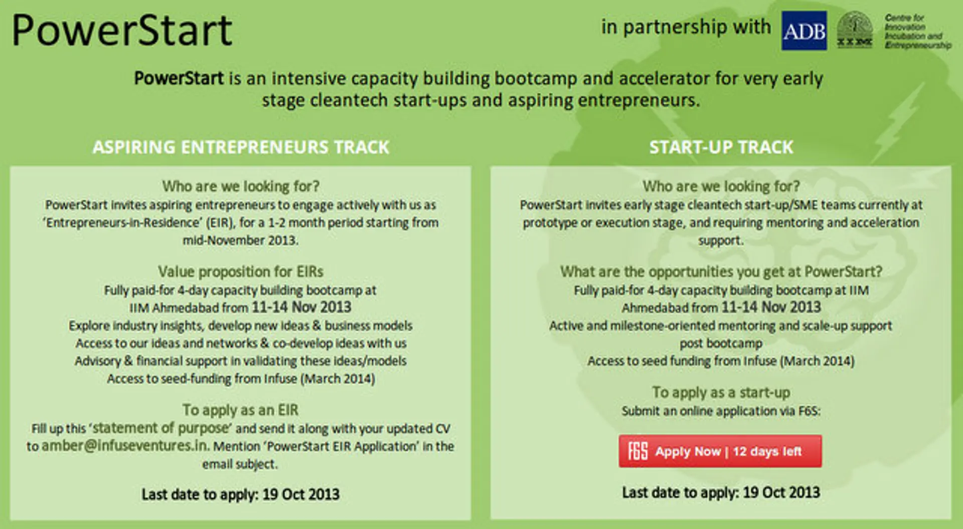 ADB, Infuse Ventures and CIIE Launch ‘PowerStart’ to nurture cleantech startups in India