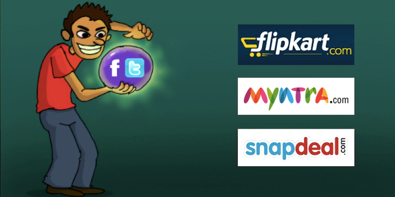 Flipkart, Myntra, or SnapDeal. Who hogged the media?