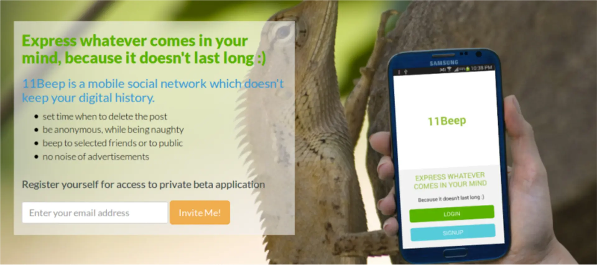 Nepali entrepreneurs building a mobile social network that doesn't keep history: 11beep