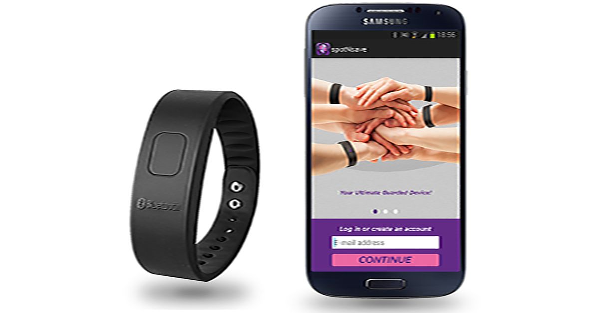 Seek help with wearable security device, spotNsave 