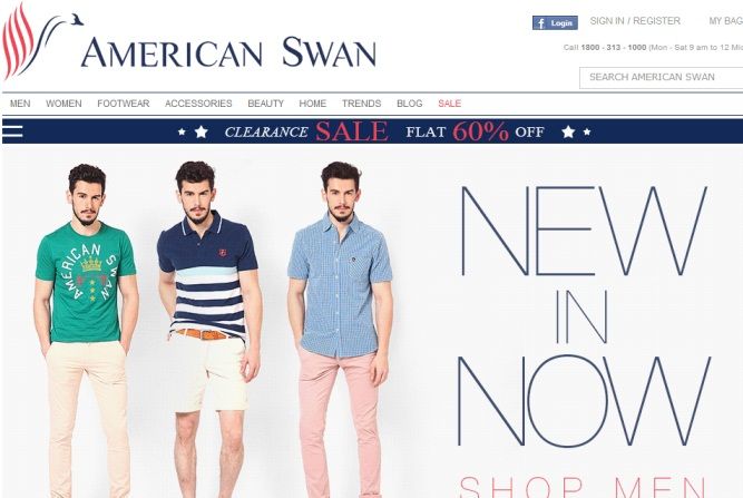 Get international casual wear on an Indian address at American Swan