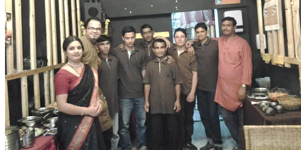 Jayanti with her staff at Purnabarmha