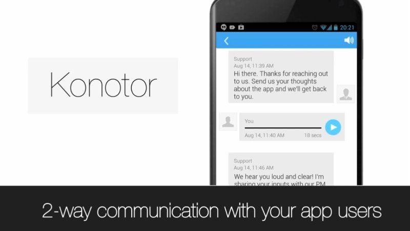 Target Accelerator startup Konotor is a two-way communication platform for app developers