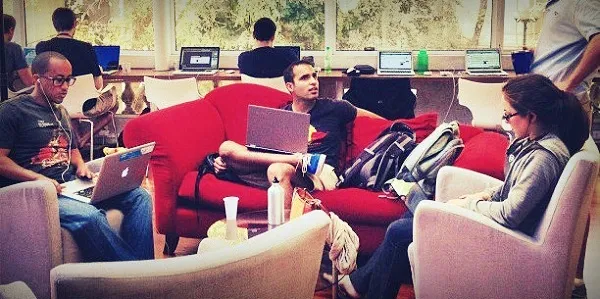 Ravi and Jen at Startup Chile accelerator program