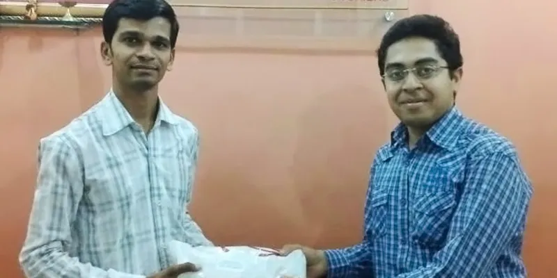 Prashant Shah (R) at Professional Couriers