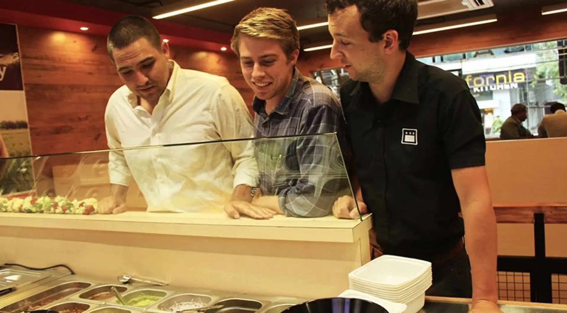 3 Americans building the Subway for Mexican Food from Bangalore: California Burrito