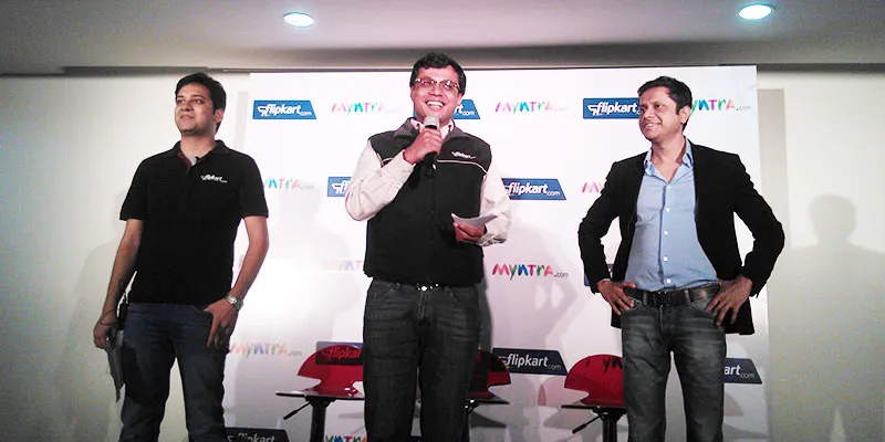 (From L-R) -Binny Bansal, Sachin Bansal, Mukesh Bansal