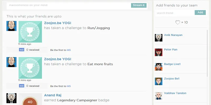 Challenges and rewards on ZooJoo.be platform