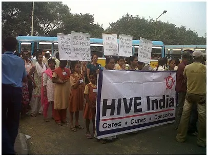 HIVE India march against terrorism