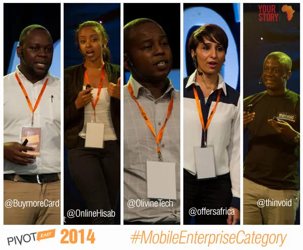 Enterprise pitches by @OlivineTech @BuymoreCard @offersafrica @thinvoid @OnlineHisab 