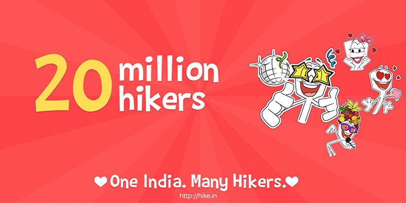 Hike Messenger crosses the 20 million-user mark adding 5 million users in the past 3 months alone