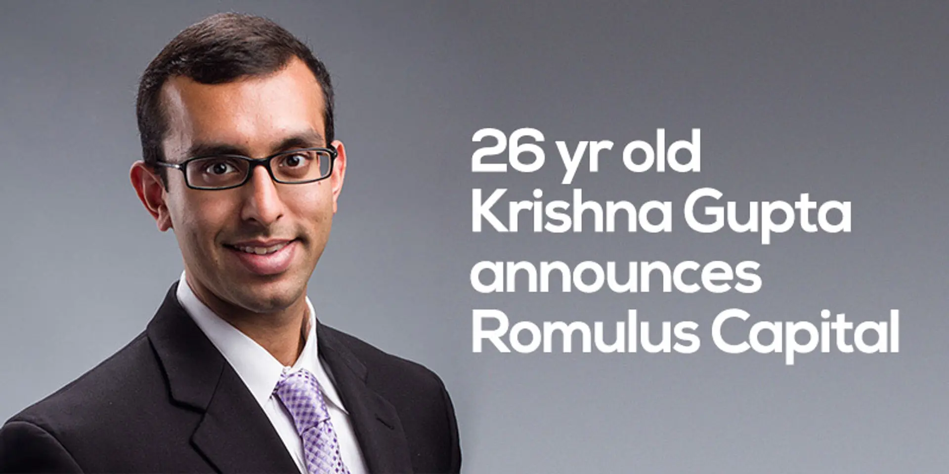 MIT alumnus Krishna Gupta announces Romulus Capital, a $50M seed stage fund in the US