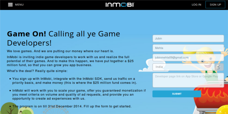 InMobi announces new monetization solution for games, creates $25 million fund for indie developers