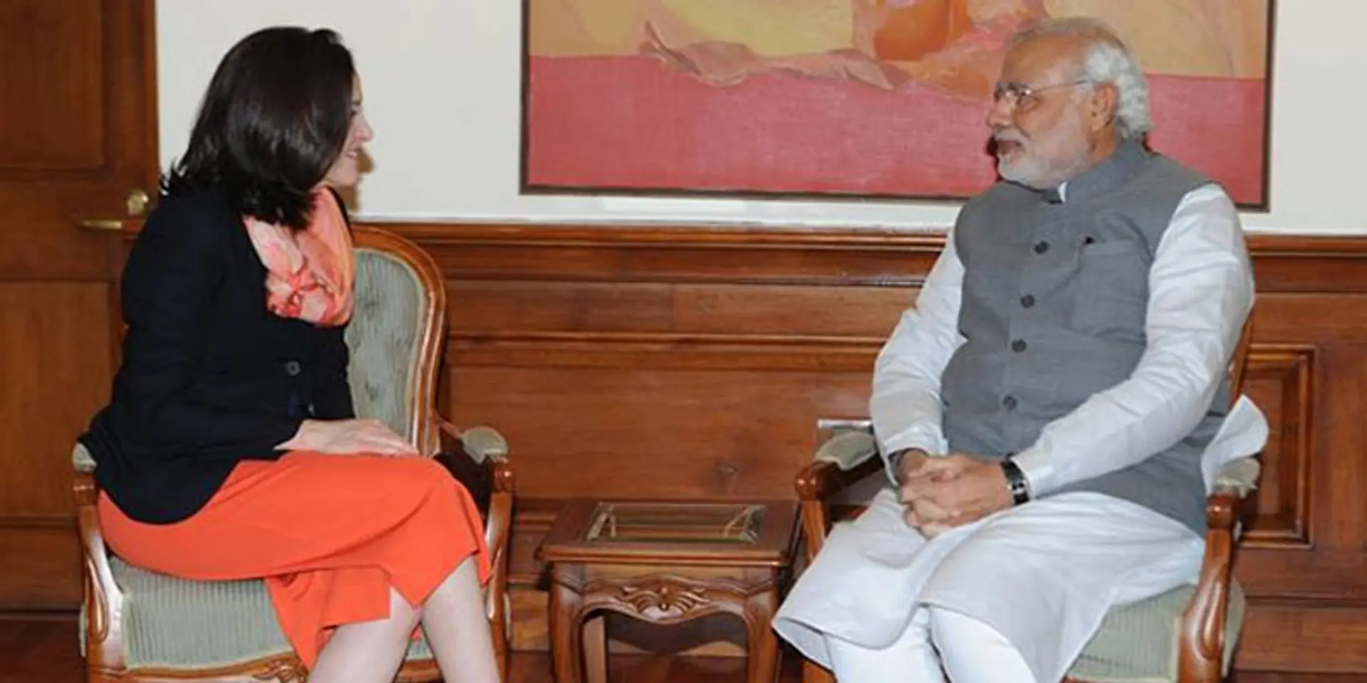 Narendra Modi meets Sheryl Sandberg, plans to use Facebook for good governance and promoting tourism