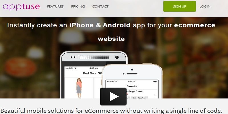 Apptuse helps brands build mobile commerce apps instantaneously