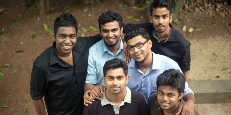 Front row - From Left - Rakesh , Jerry Back row - Sidharth (Founder) , Stalvart , Abraham , Radhakrishnan (Founder)