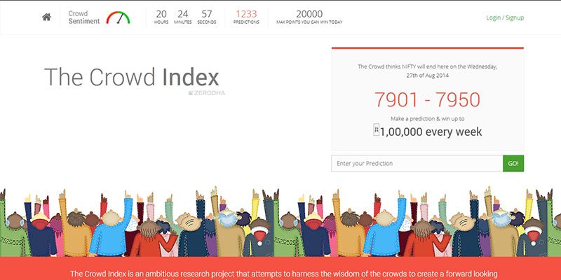 Zerodha launches crowd.in, the Crowd Index to check market sentiment