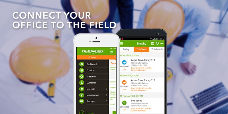 Cloud-based field management software Fieldomobify connects your office to the field