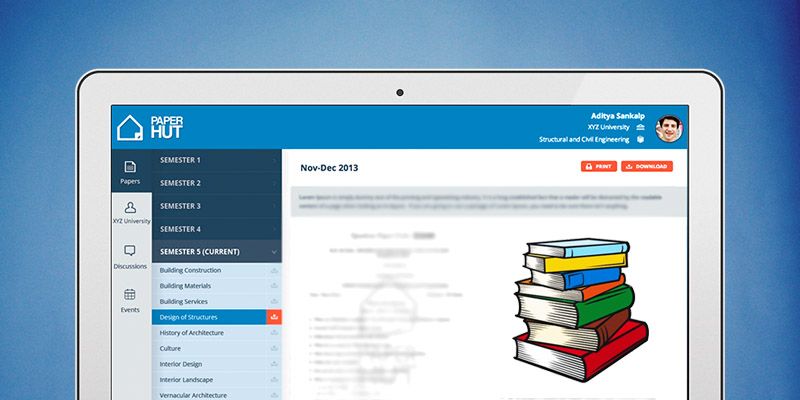 Paperhut helps engineering students find previous year question papers & rent books online