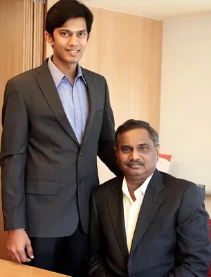 Mr Vara Prasad Rongala and son Arvind Rongala