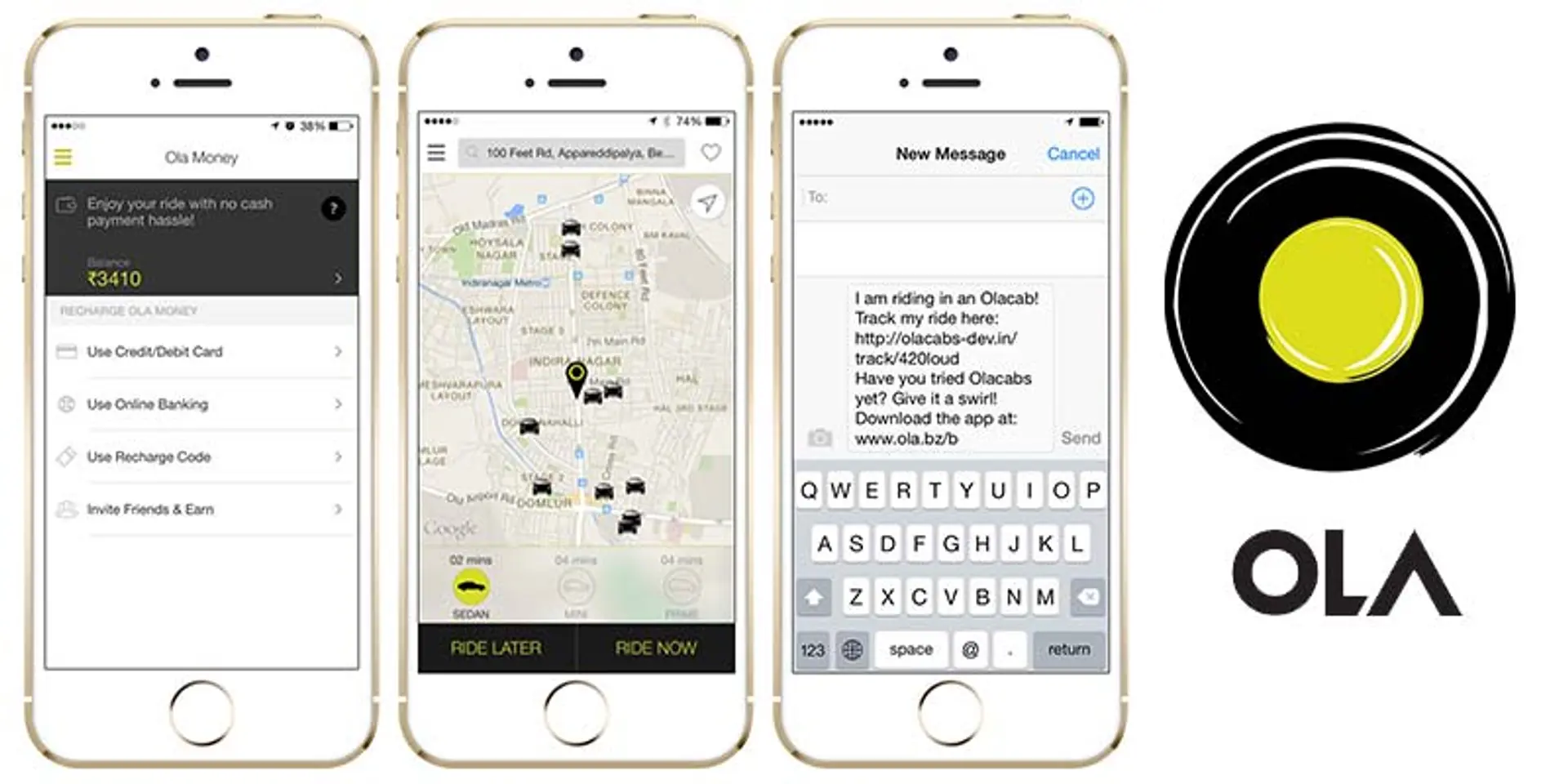 The new entry to the league of mobile wallets in India, Ola app