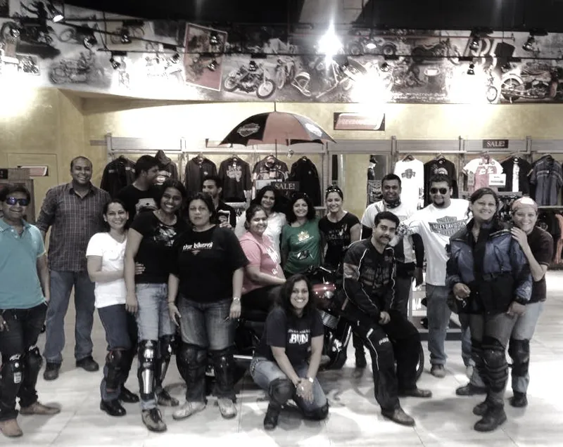 The Bikerni Pune Chapter with the Harley Davidson Owners Group
