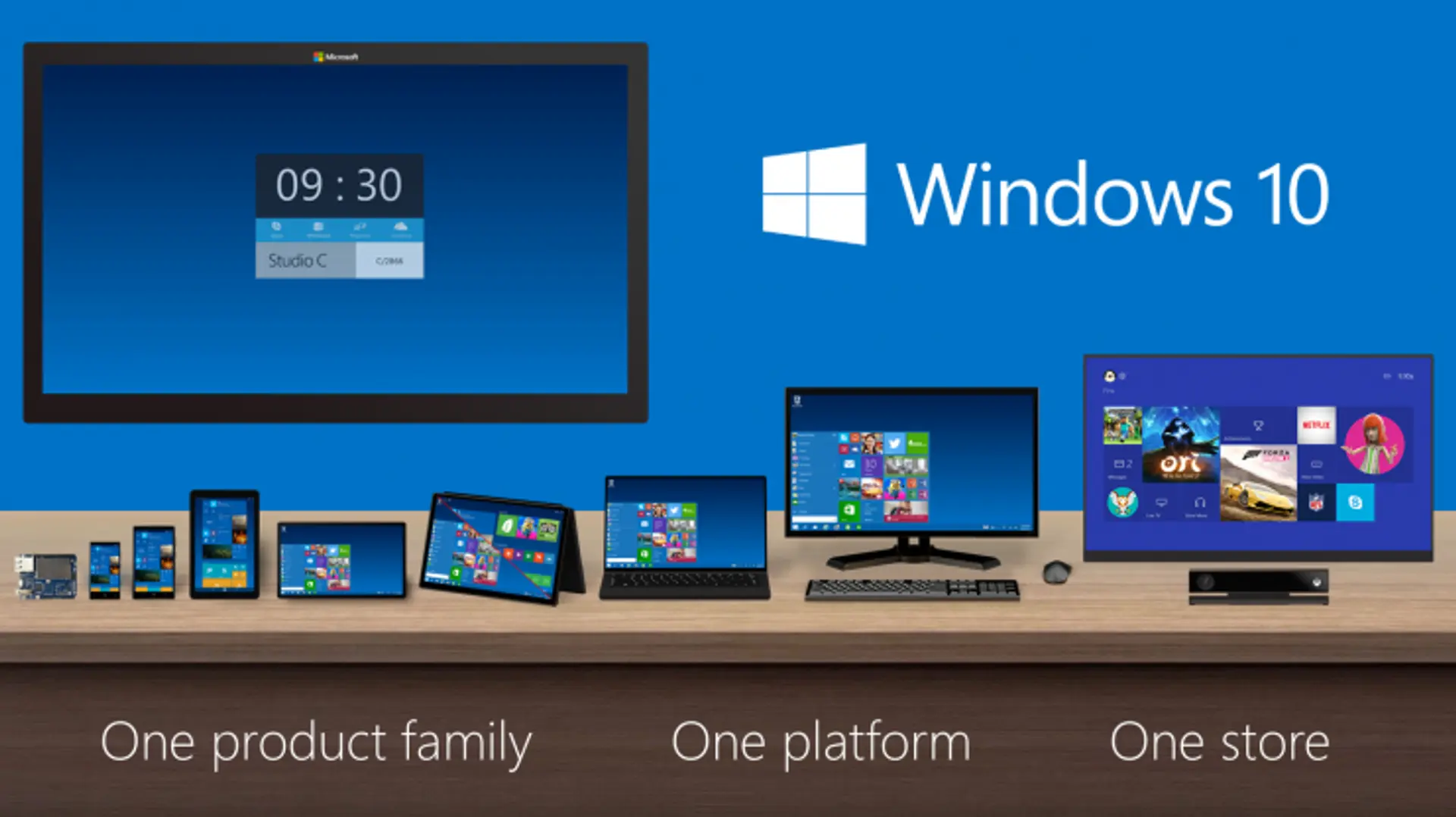 Microsoft announces Windows 10 - one platform, one store and runs across devices from IoT to data centres