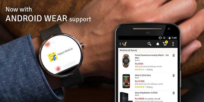 After launching Moto360, Garmin and Martian smartwatches, Flipkart launches its own Android app for wearable devices